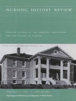 cover image of Nursing History Review, Volume 9, 2001